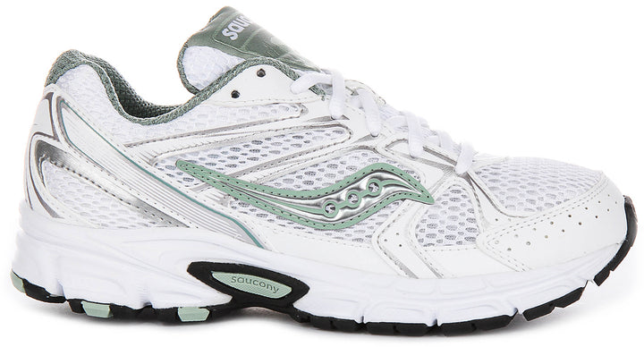 Saucony Ride Millennium In White Green For Women