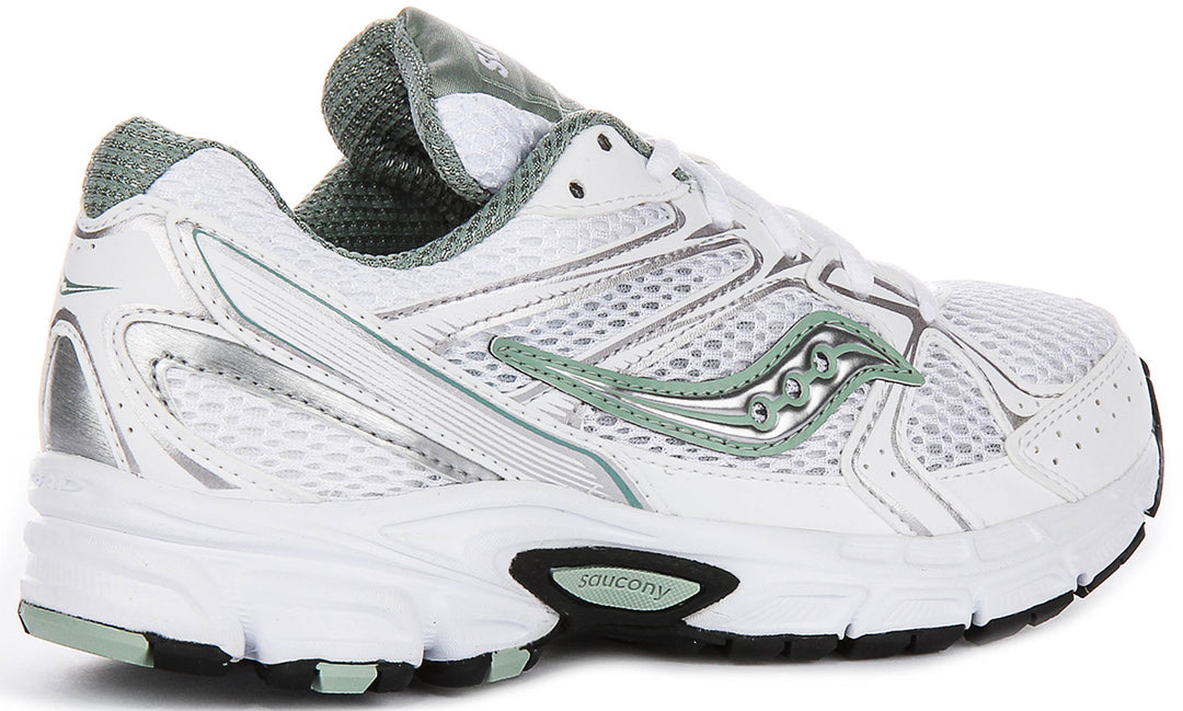 Saucony Ride Millennium In White Green For Women