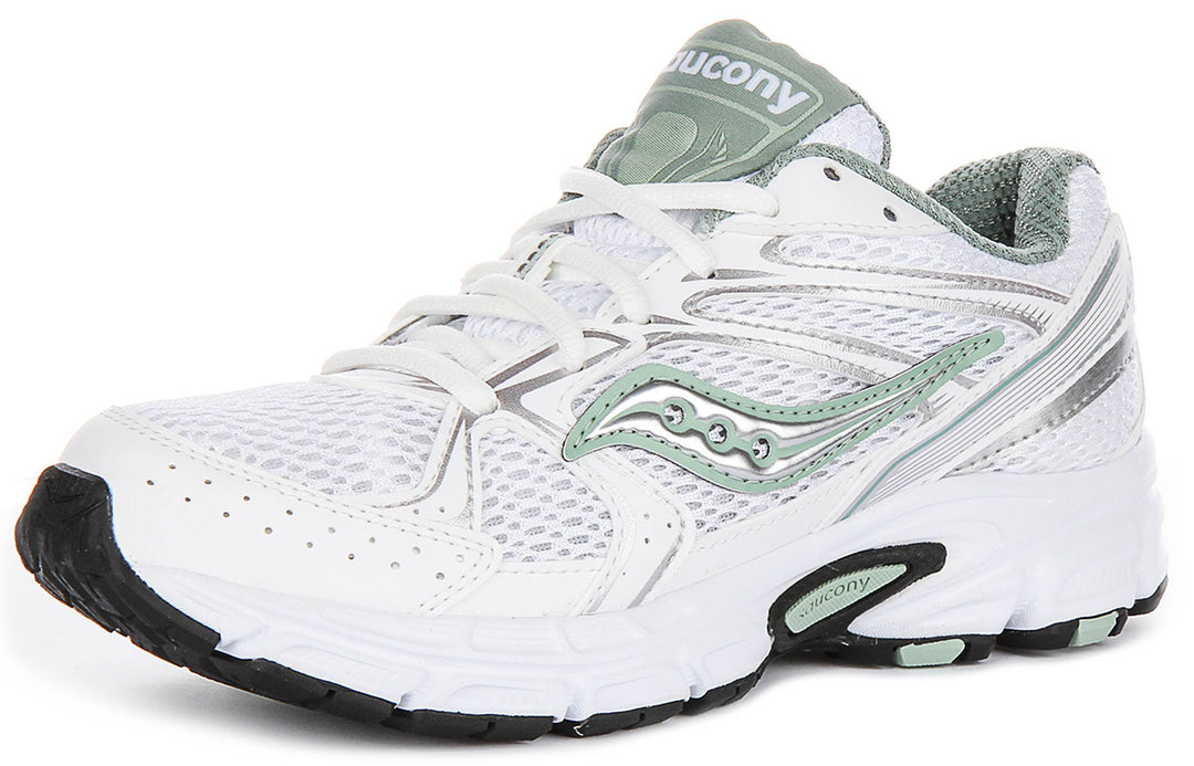Saucony Ride Millennium In White Green For Women