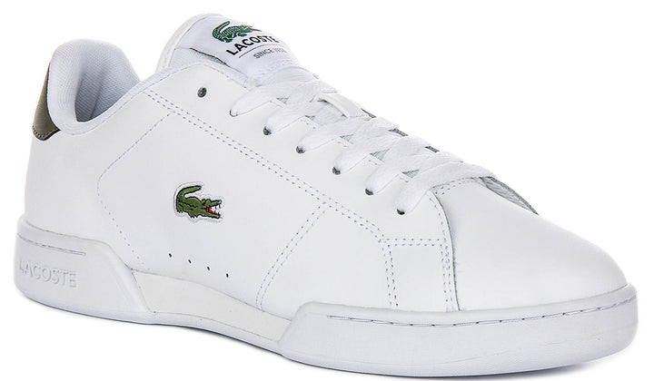 Lacoste Carnaby Cup In White Green For Men