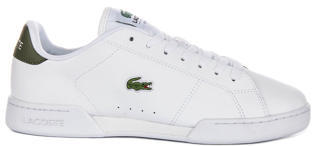 Lacoste Carnaby Cup In White Green For Men
