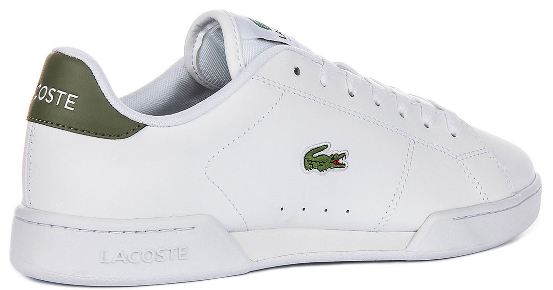 Lacoste Carnaby Cup In White Green For Men