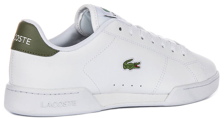 Lacoste Carnaby Cup In White Green For Men