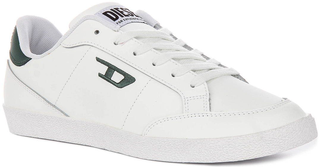 Diesel S D Leo low Sneakers In White Green For Men