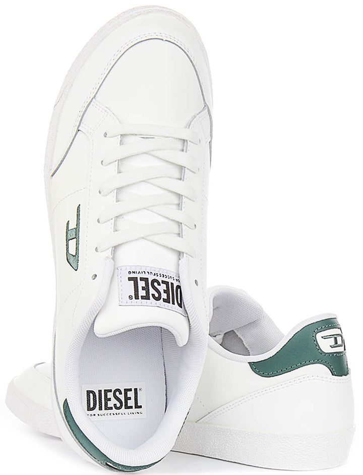 Diesel S D Leo low Sneakers In White Green For Men