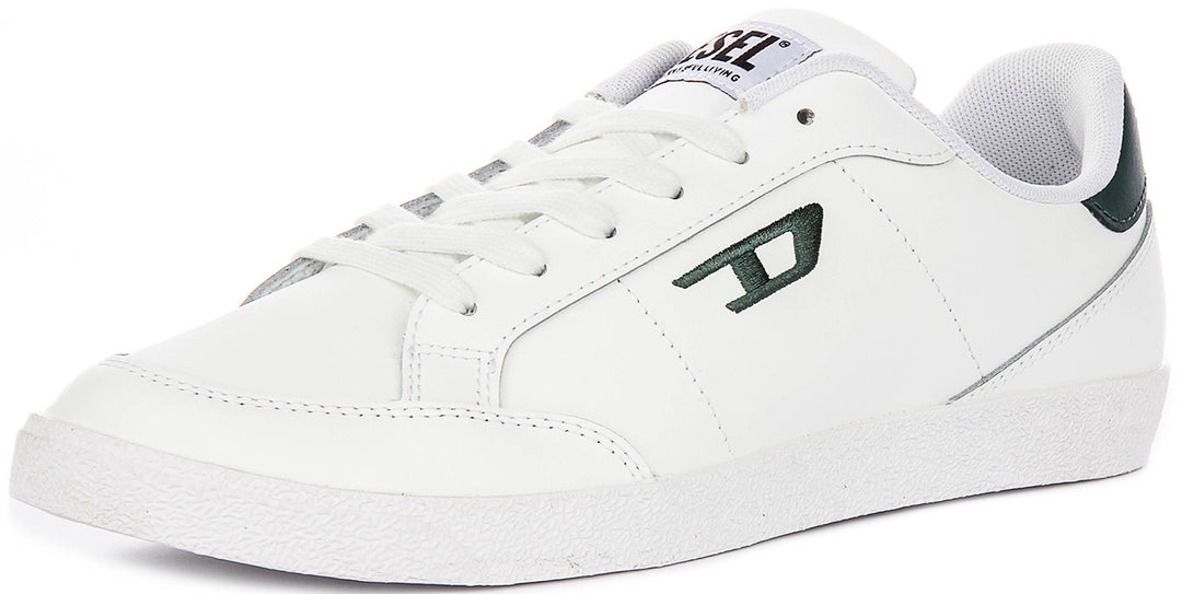 Diesel S D Leo low Sneakers In White Green For Men