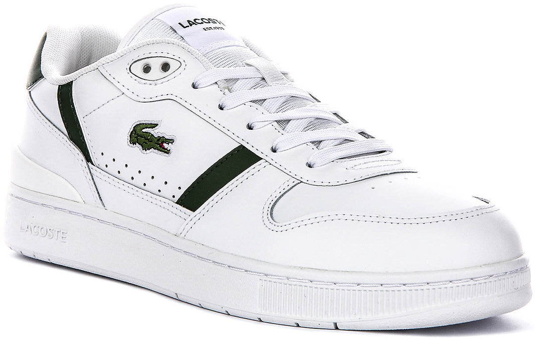 Lacoste T Clip Set In White Green For Men