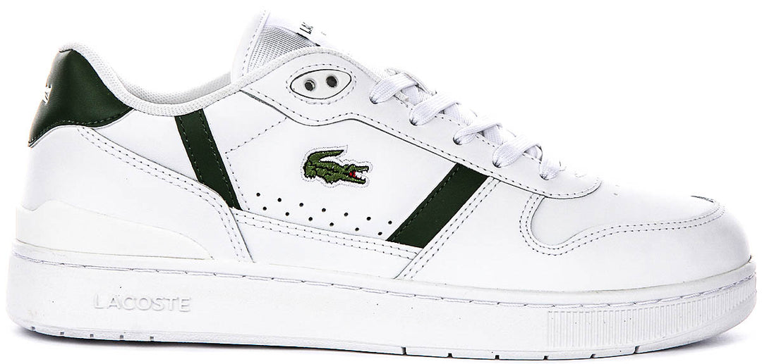 Lacoste T Clip Set In White Green For Men