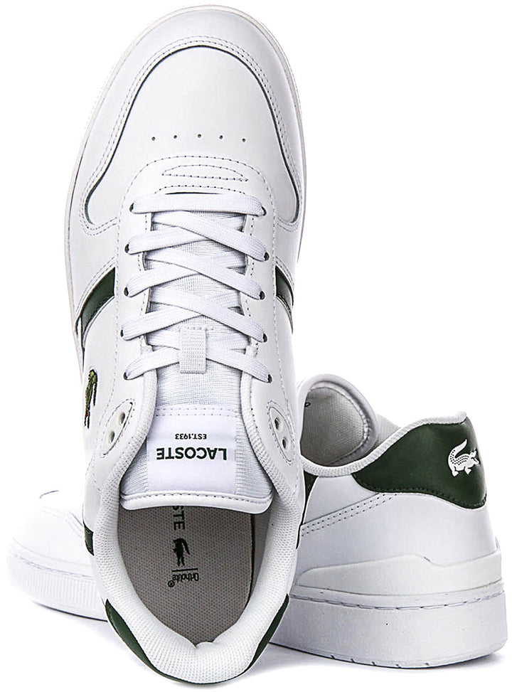 Lacoste T Clip Set In White Green For Men