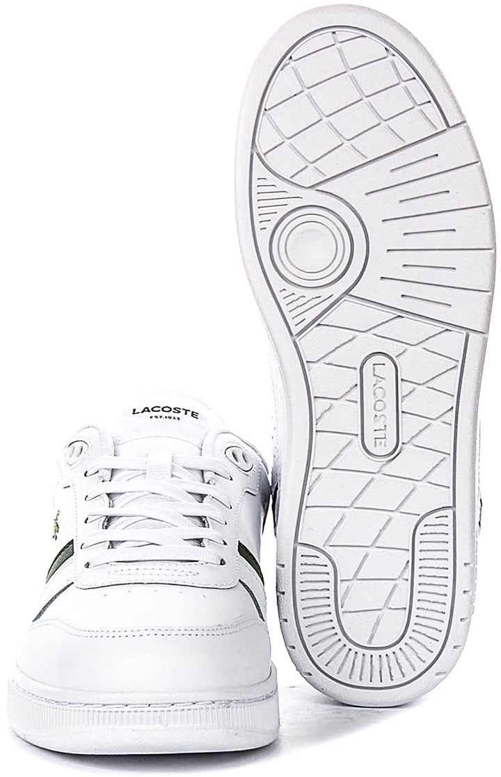 Lacoste T Clip Set In White Green For Men