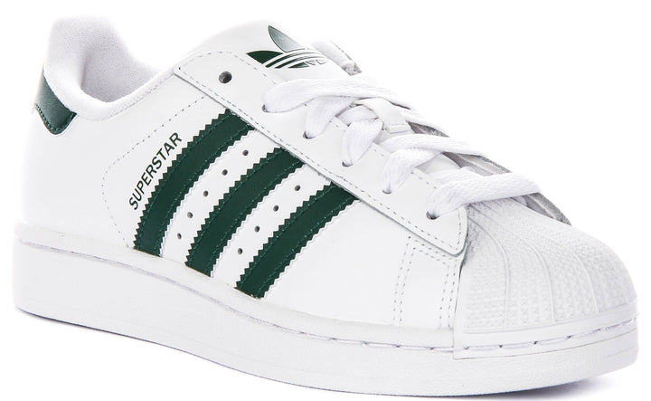 Adidas Superstar II J In White Green For Youth