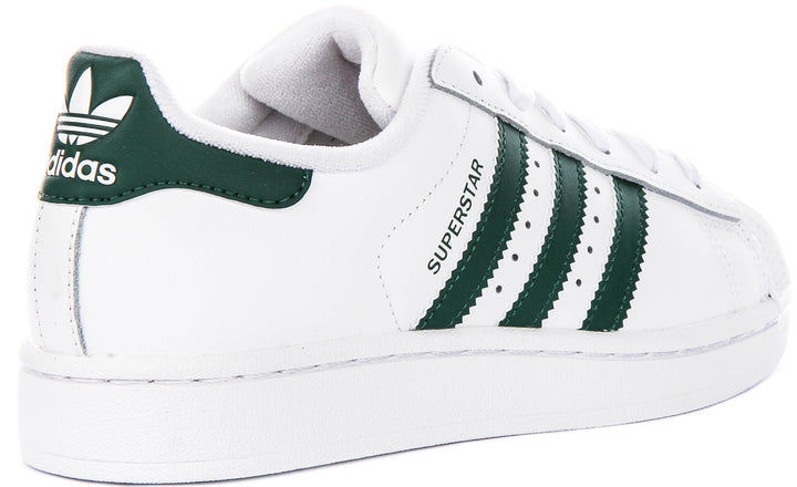 Adidas Superstar II J In White Green For Youth