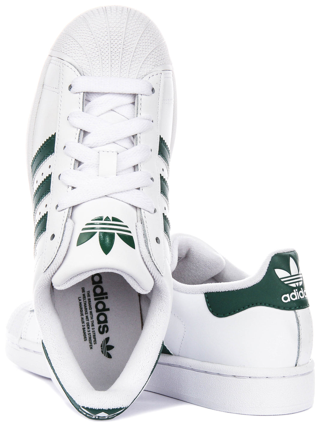 Adidas Superstar II J In White Green For Youth