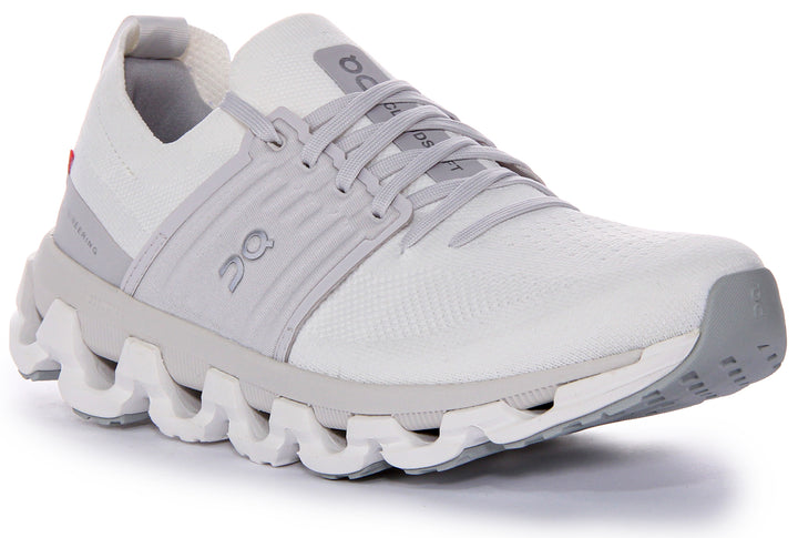 On Running Women's Cloudswift 3 Baskets En Mesh Blanc Gris