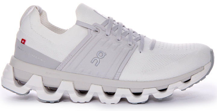 On Running Women's Cloudswift 3 Baskets En Mesh Blanc Gris