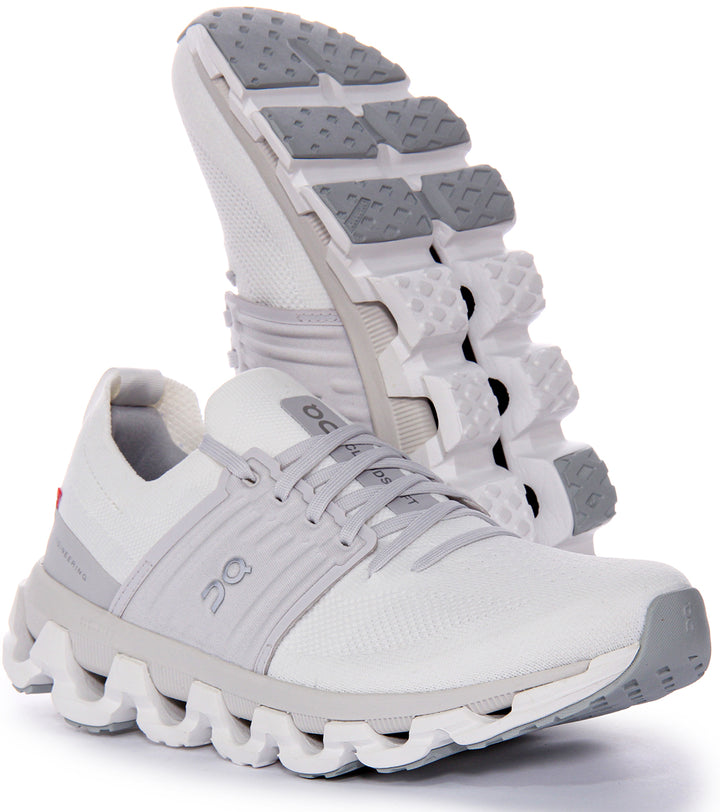 On Running Women's Cloudswift 3 Baskets En Mesh Blanc Gris