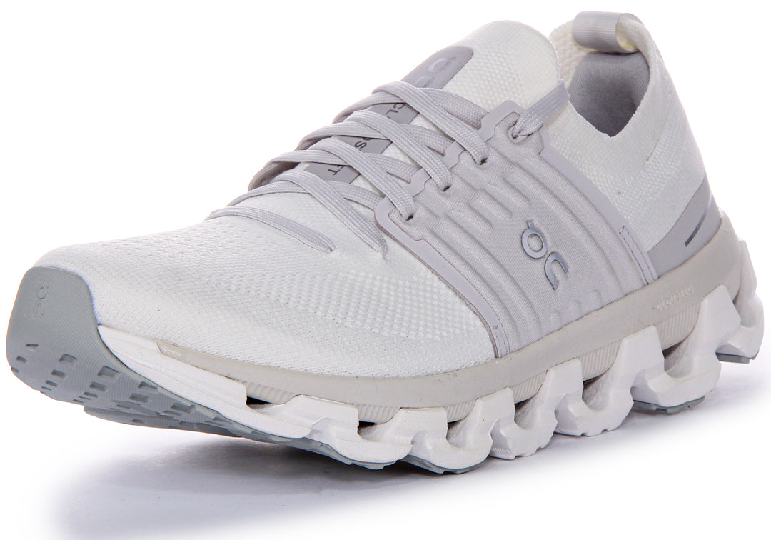 On Running Women's Cloudswift 3 Baskets En Mesh Blanc Gris