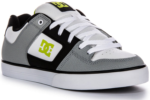 Dc Shoes Pure In White Grey For Men