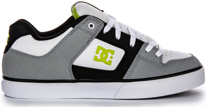 Dc Shoes Pure In White Grey For Men