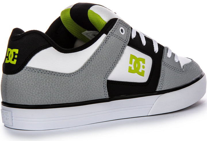 Dc Shoes Pure In White Grey For Men