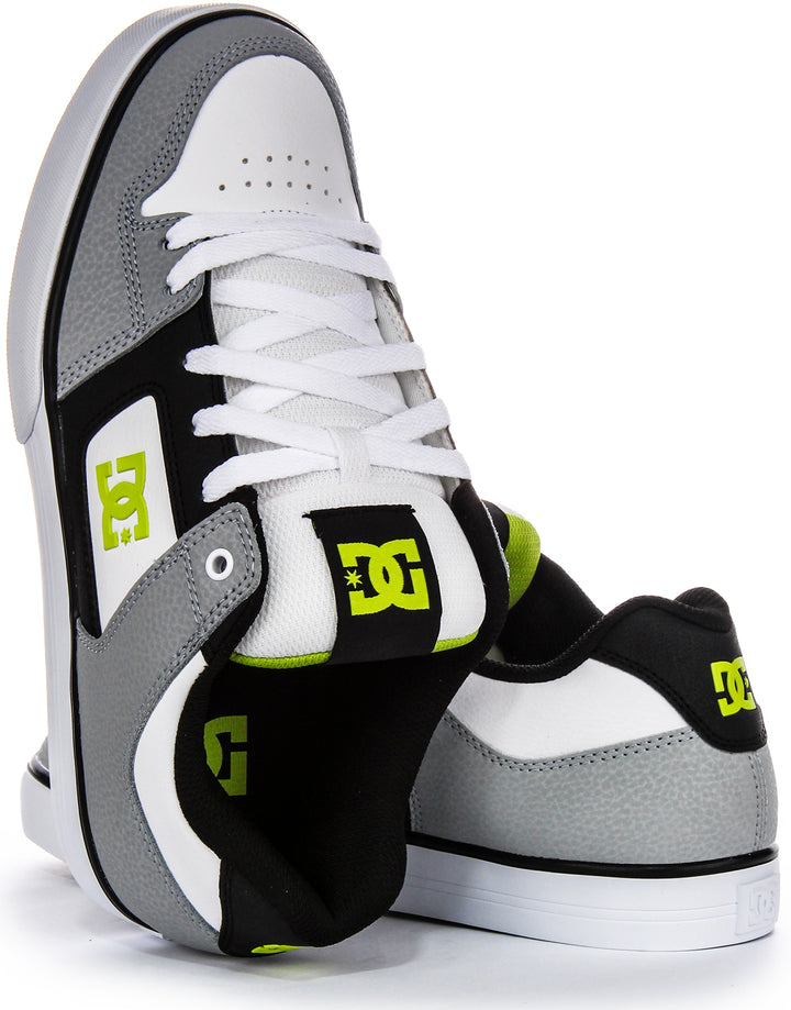 Dc Shoes Pure In White Grey For Men