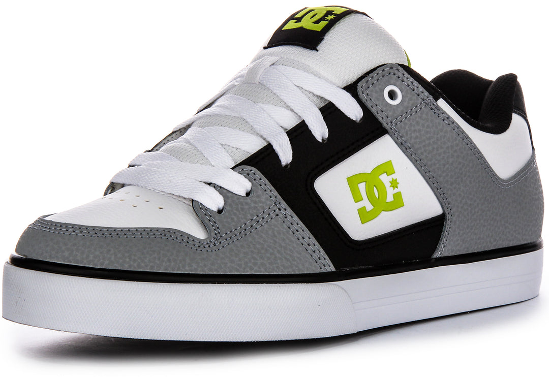 Dc Shoes Pure In White Grey For Men