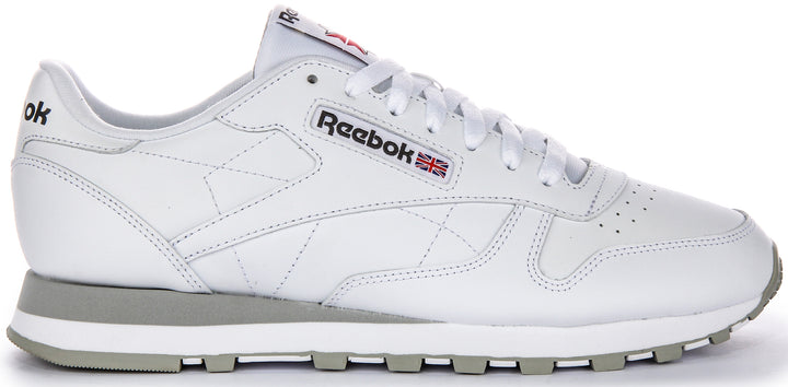 Reebok Classic Leather In White Grey