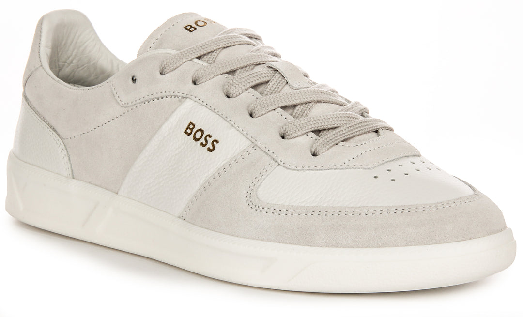 Boss Brandon Tennis In White Grey For Men