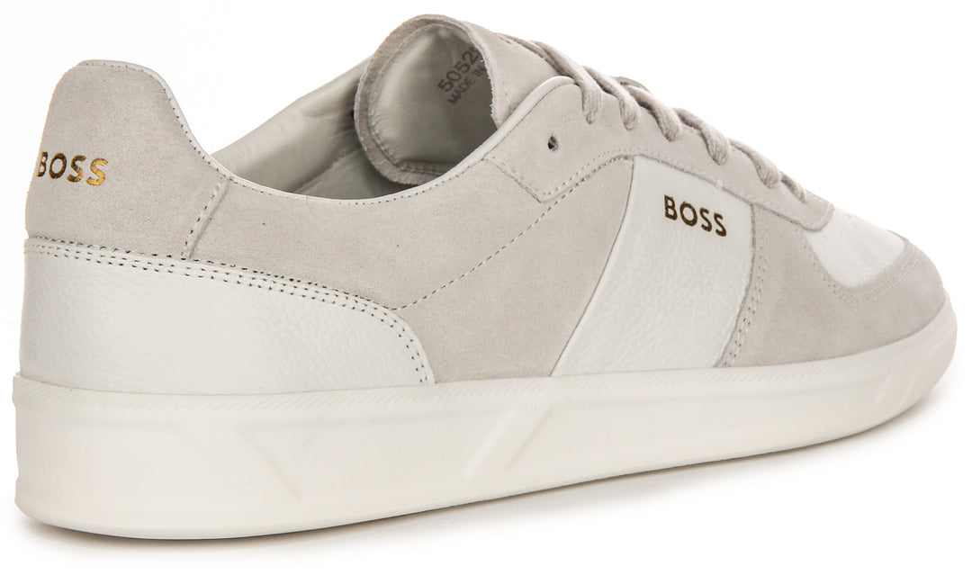 Boss Brandon Tennis In White Grey For Men