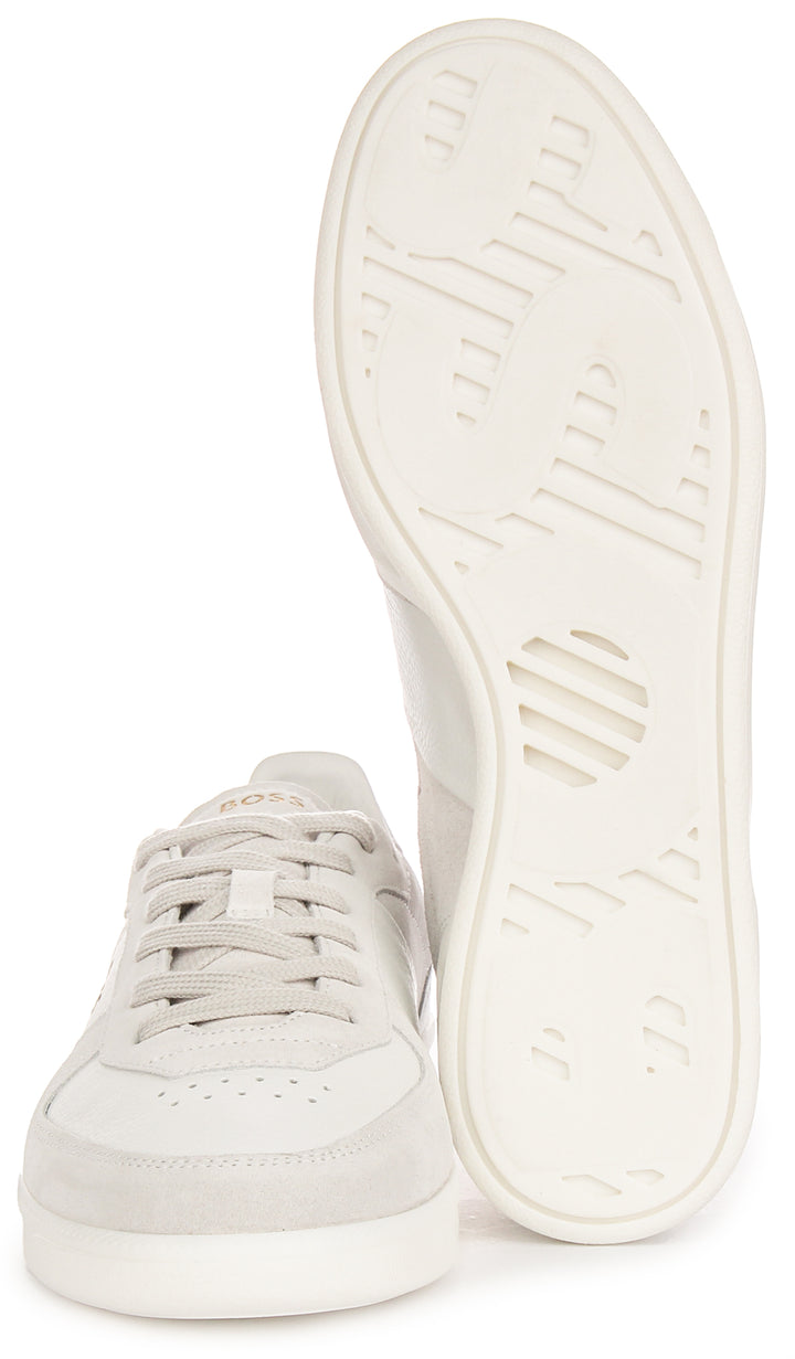 Boss Brandon Tennis In White Grey For Men