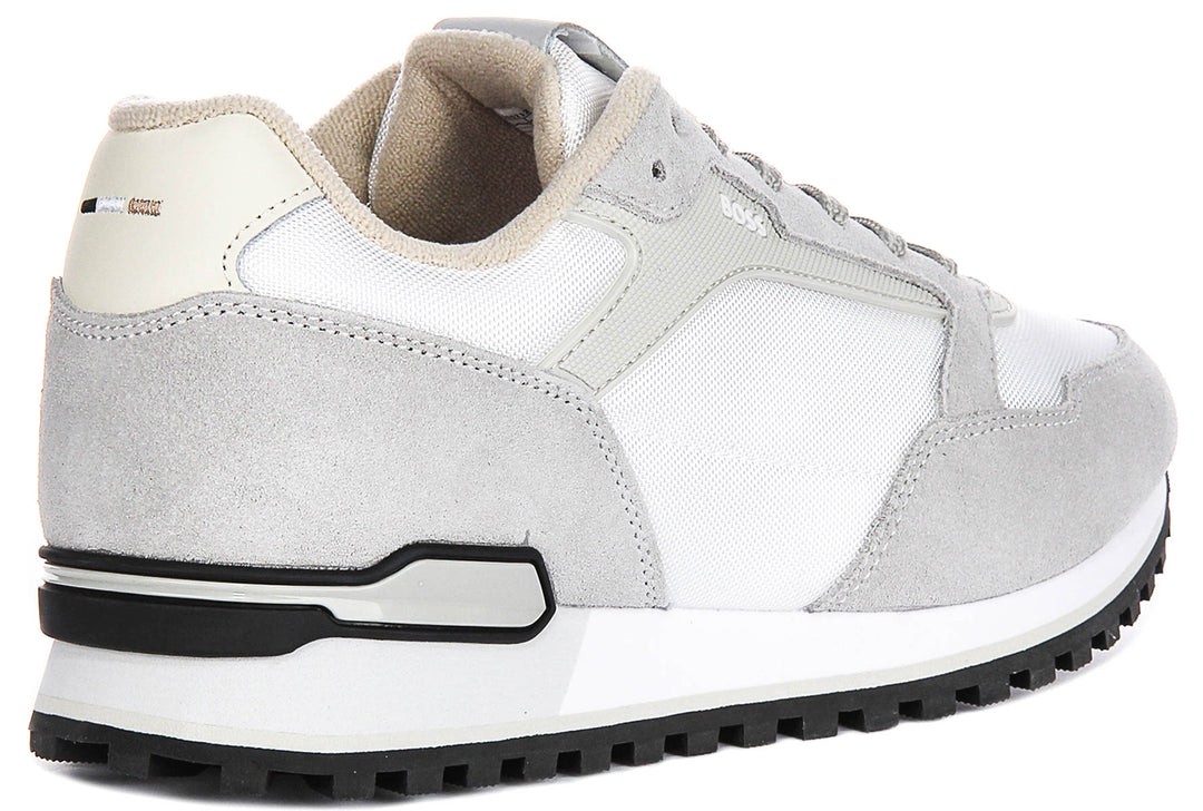 Boss Parkour L Runner In White Grey For Men