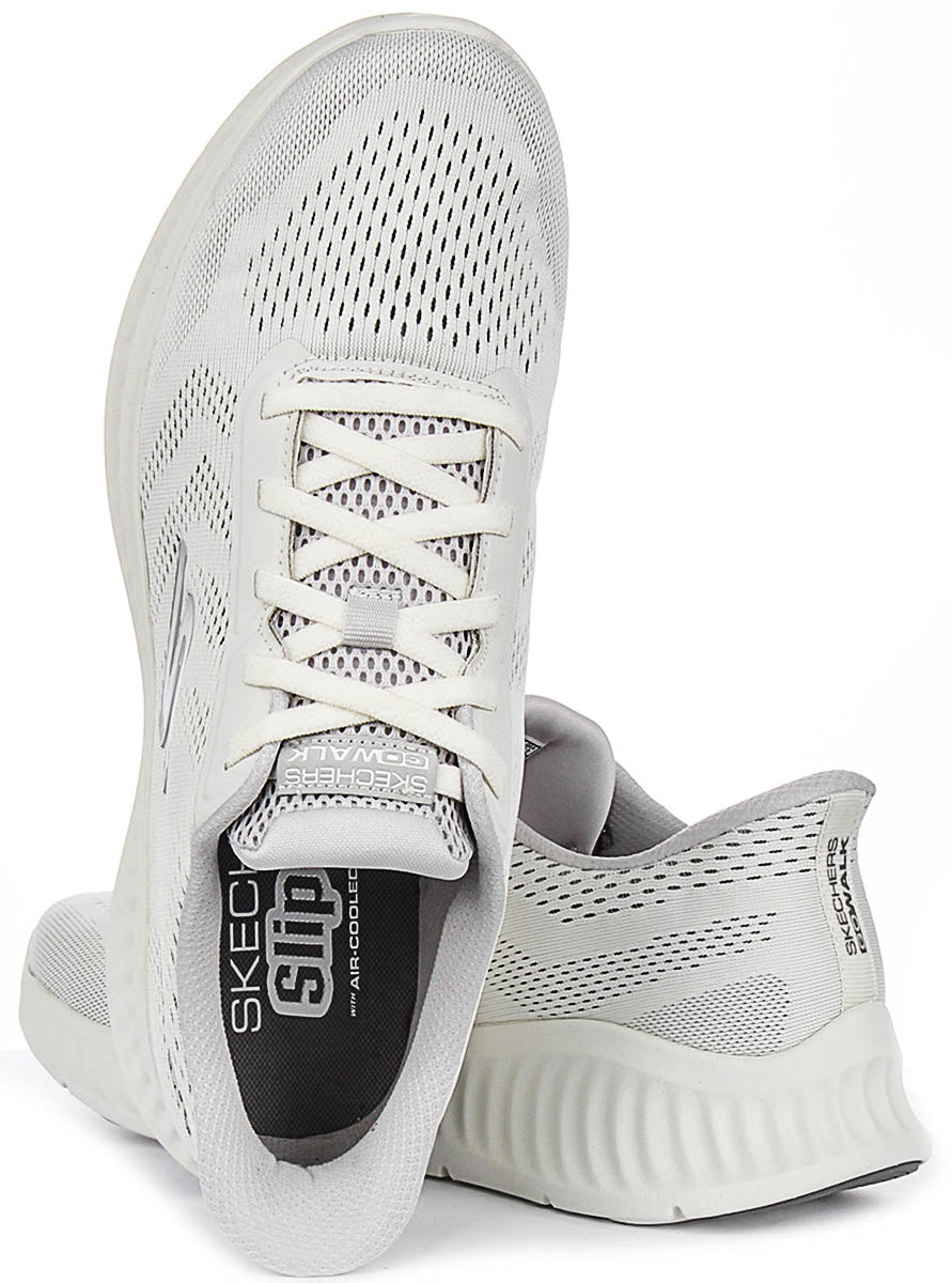 Skechers Go Walk Now Payton In White Grey For Men