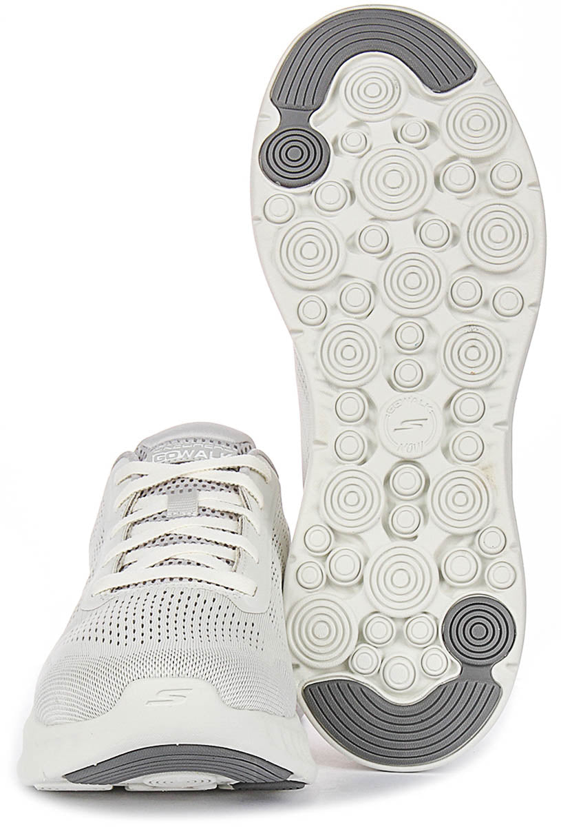 Skechers Go Walk Now Payton In White Grey For Men