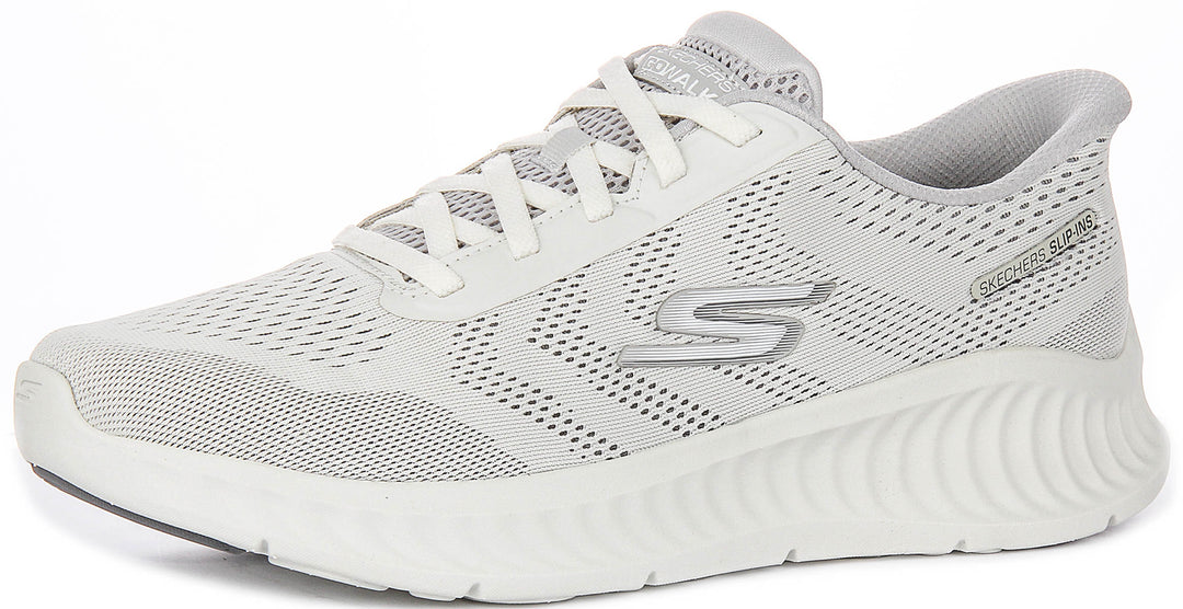 Skechers Go Walk Now Payton In White Grey For Men