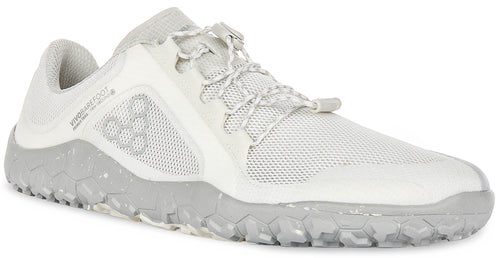 Vivobarefoot Primus Trail FG In White Grey For Women