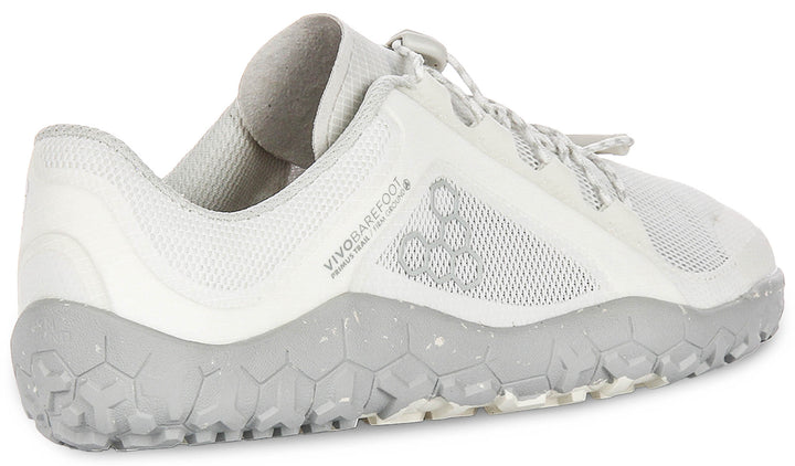 Vivobarefoot Primus Trail FG In White Grey For Women