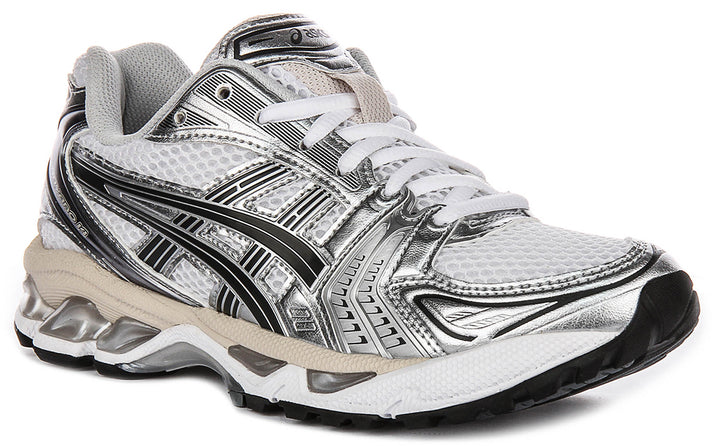 Asics Gel Kayano 14 In White Grey For Men