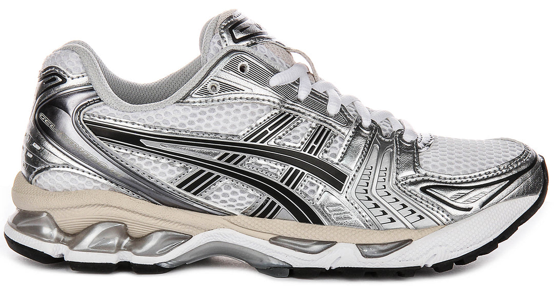 Asics Gel Kayano 14 In White Grey For Men