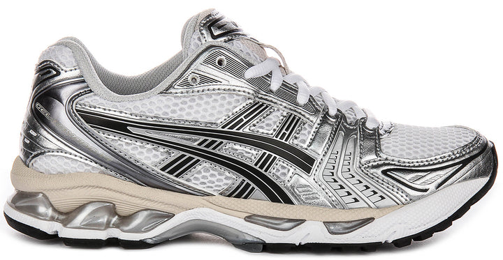 Asics Gel Kayano 14 In White Grey For Men