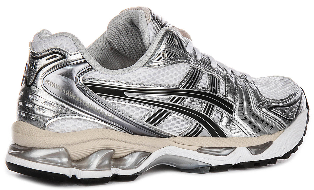 Asics Gel Kayano 14 In White Grey For Men