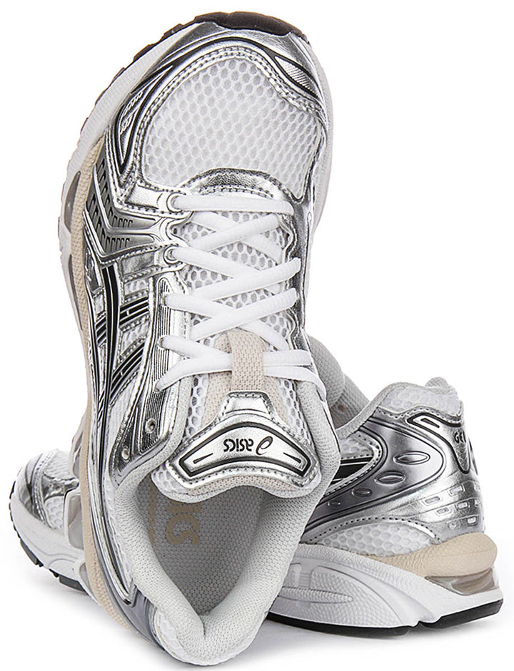 Asics Gel Kayano 14 In White Grey For Men
