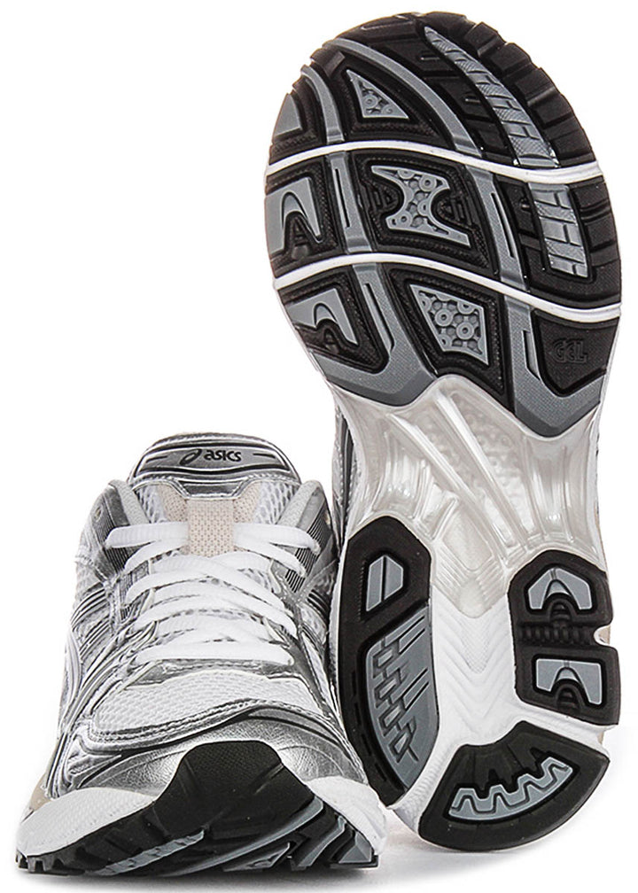 Asics Gel Kayano 14 In White Grey For Men