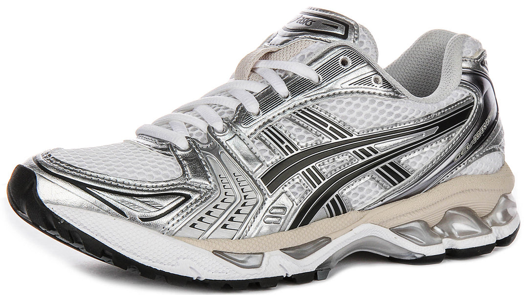 Asics Gel Kayano 14 In White Grey For Men