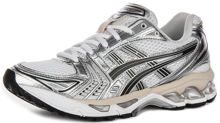 Asics Gel Kayano 14 In White Grey For Men