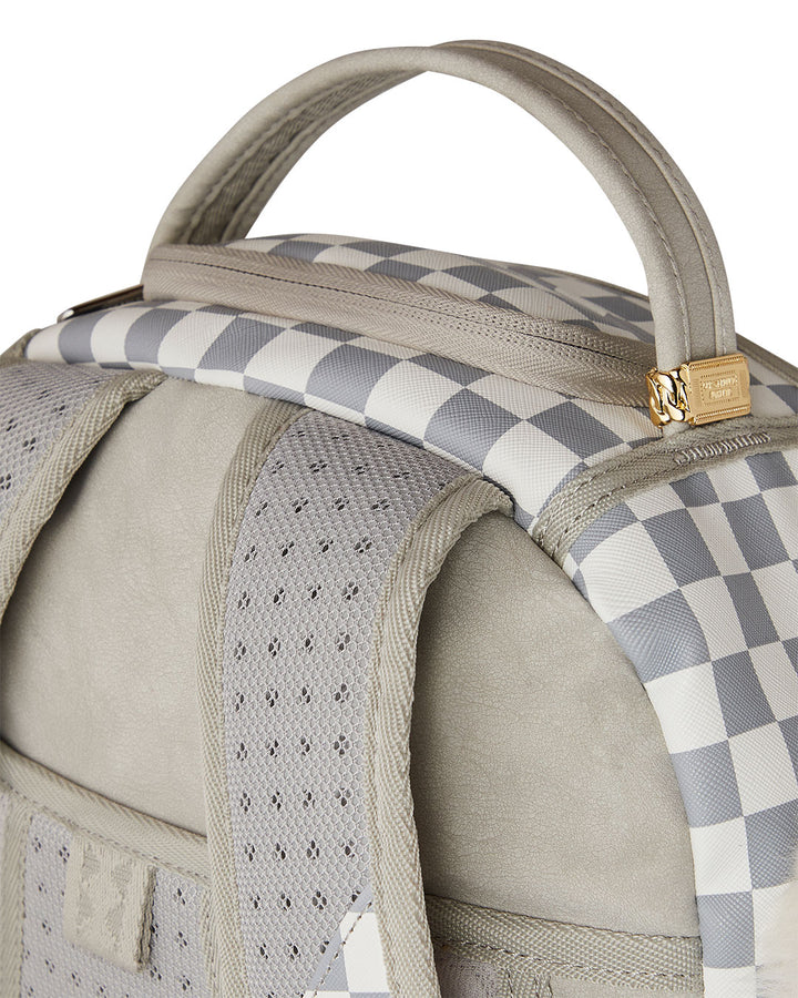 Sprayground Fur Baby Backpack In White Grey