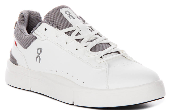 On Running The Roger Adv In White Grey For Men