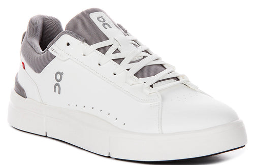 On Running The Roger Adv In White Grey For Men