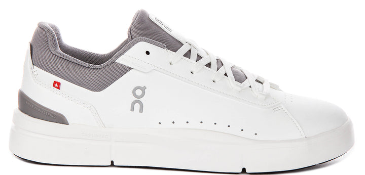 On Running The Roger Adv In White Grey For Men