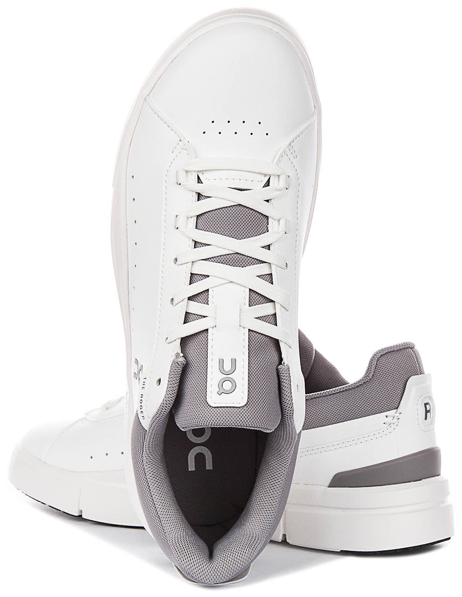 On Running The Roger Adv In White Grey For Men