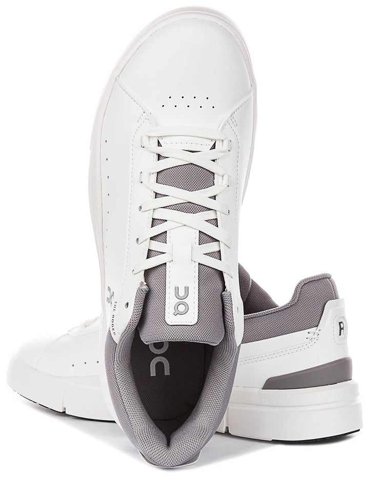 On Running The Roger Adv In White Grey For Men